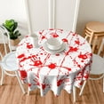 thumbnail image 6 of Halloween Round Tablecloth 60 Inch, Bloody Tablecloth Halloween Table Cloth Outdoor and Indoor Table Cover for Halloween Horror Scream Party Decorations, 6 of 7