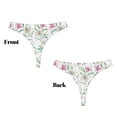 thumbnail image 3 of Balery Lilies Flowers Tangas de Algodón para Mujer con Estampado – Ropa Interior Sexy, Transpirable, G-string-3X-Large, 3 of 6