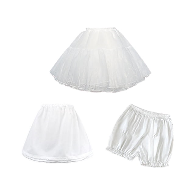 Tachiuwa Ensemble Jupon Court avec Shorts Mode pour Fête Mariage Jeu de Rôle 35 cm