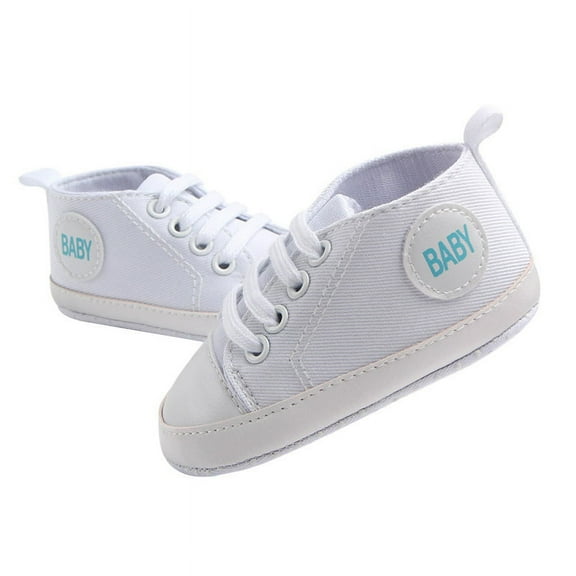 Infant Baby Boys Girls Canvas Sneaker Toddler Slip On Anti Skid Newborn First Walkers Candy Shoes for 0-18 Months