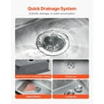 thumbnail image 6 of 23" Kitchen Sink Undermount Single Bowl Drop-In Basin Stainless Steel Bar, 6 of 7