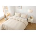 thumbnail image 6 of Ktaxon Queen Size Duvet Cover 3-Piece Set, Bedding Ensemble with 1 Duvet Cover & 2 Pillow Shams, Comforter Exclud, Beige, 6 of 12