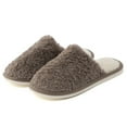 thumbnail image 3 of Vedolay Men Slippers Indoor House Slippers Soft Slip-On Bedroom Slippers Cozy Home Shoes Coffee,42, 3 of 5