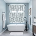 thumbnail image 3 of Natural Trees Branches Kitchen Curtains Sets for Windows 24 Inch Length, Colored Birds Vintage Rustic Blue Rod Pocket Window Treatments Tier Curtains and Valances Set for Bedroom/Bathroom, 3 of 8