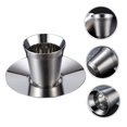 thumbnail image 2 of juego de tazas de acero inoxidable Mini tazas de té de metal, 2 of 5