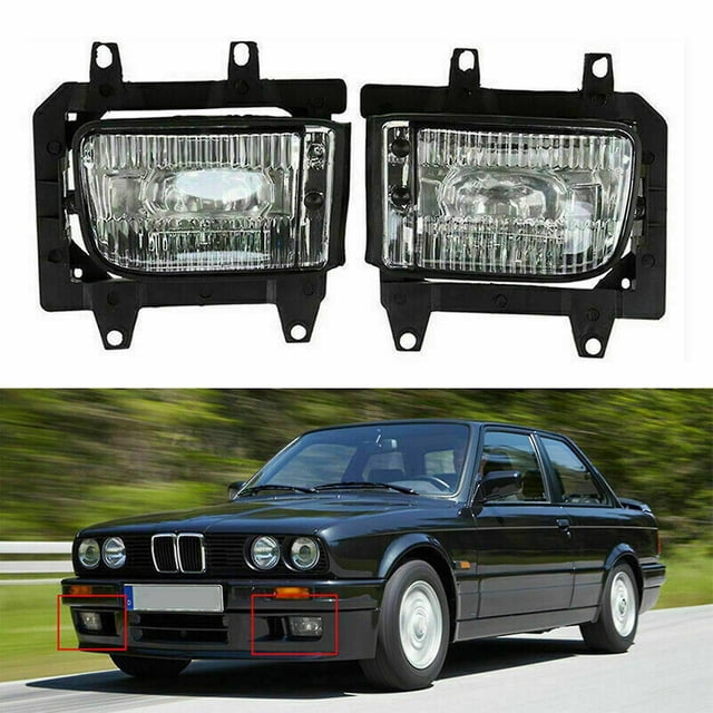 Para - E30 Faros antiniebla E30 Luz de parachoques 318i 325i 325e Luz antiniebla Faros antiniebla Drl 63171385945