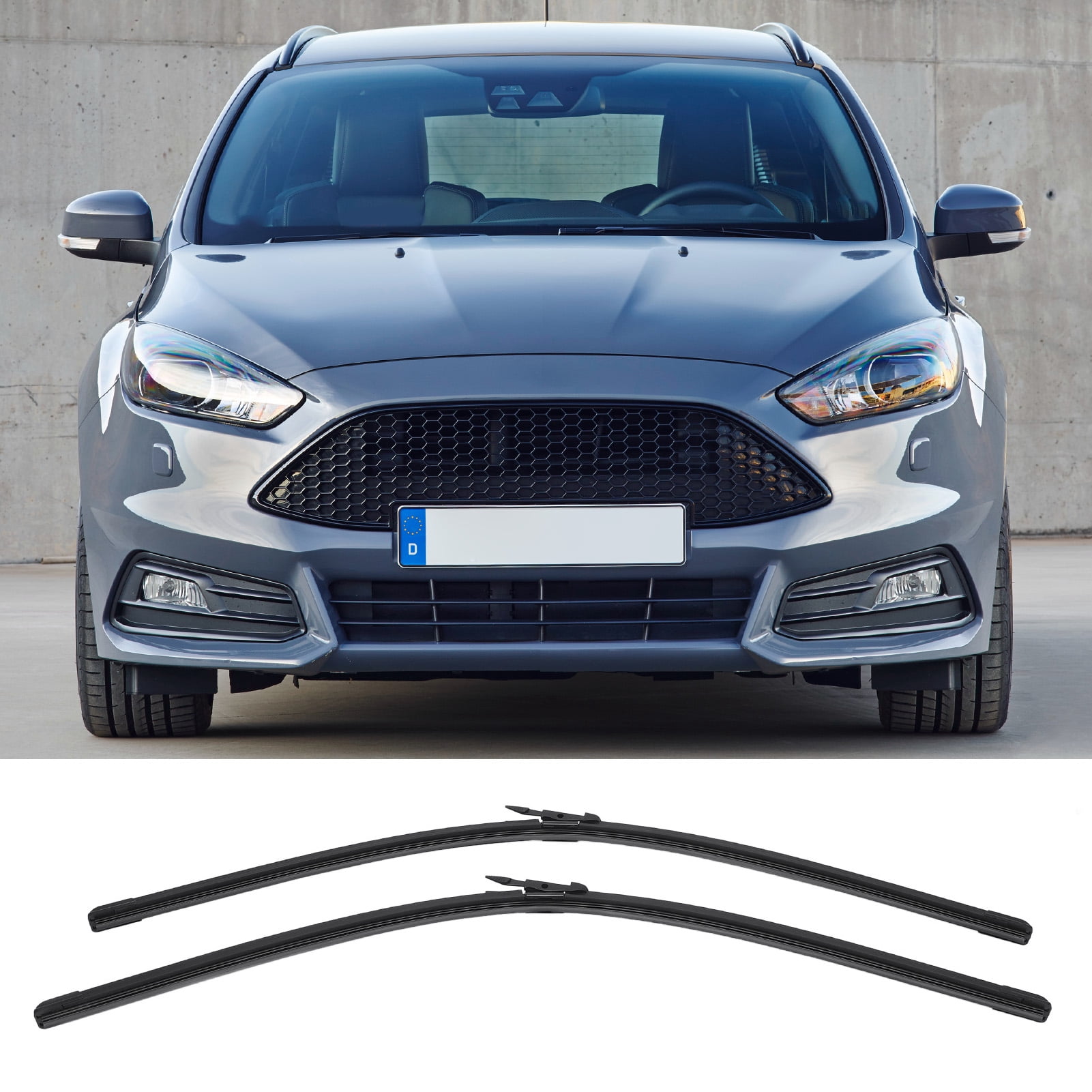Windshield Wiper Blades, Efficient Wiping 28in and 28in Wiper Blades Set Easy Install  for  Escape LHD Car