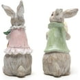thumbnail image 3 of Easter Bunny Decorations Spring Home Decor Bunny Figurines(Easter White Rabbit 2pcs), 3 of 6