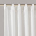 thumbnail image 3 of 2 PCS 52x108" Rod Pocket with Back Tab Privacy Curtain Pair White, 3 of 21