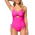 thumbnail image 1 of Womens Sexy Solid Color Swimwear High Waist Swimwear, 1 of 7