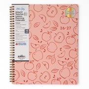 Blue Sky 2026-2027 Weekly and Monthly Academic Year Teacher Lesson Planner Calendar, July 2026 - June 2027, 8.5" x 11", Flexible Cover, Wirebound, Laminated Tabs, Storage Pocket, Apple Sketch