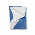 thumbnail image 2 of Scotland Soft Flannel Fleece Throw Blanket, Flag Real of a Nation Illustration Graphics European Country, Cozy Plush for Indoor and Outdoor Use, 50" x 70", Azure Blue and White, by Ambesonne, 2 of 6