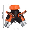 thumbnail image 3 of LSLJS 3/4“ Y-Shaped All Metal Body Garden Hose Splitter, Hose Splitter, 3 of 3