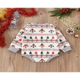 thumbnail image 4 of MesaSe Barboteuse de Noël pour Bébé, Imprimé Arbre de Noël, Manches Longues, Col Rond, Combinaison pour Garçons et Filles, 4 of 9