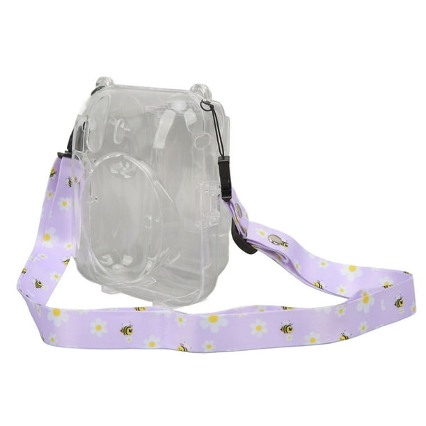 Kimiss Accesorios de Fotografía, Kit de Estuche de Cámara Instantánea Correa de Hombro Pegatina Estuche de Cámara Duradera Funda Protectora Transparente Paramini 12