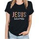 thumbnail image 4 of Fiudx Ofertas y Liquidaciones Camiseta de Manga Corta con Cuello Redondo y Estampado Superior para Mujer Camiseta/Camisa de Cuello Redondo de Manga Corta, 4 of 4