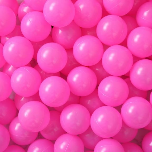 PlayMaty Play Ball Pit Balls - 2.16inches Phthalate&BPA Free Plastic Balls for Kids Toddlers for Playhouse Play Tent Playpen Pack of 100(Pink)