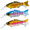 A, variant on Metal Jointed Fishing Lure, Swimbait with Realistic Swimming Action for Bass Trout Walleye Pike(2 PCS)
