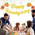 thumbnail image 5 of Thanksgiving Theme Party Decoration Glittering Gold Happy Friendsgiving Banner with Funny Turkey Pumpkin Pattern for Autumn Festival Thanksgiving Friends Reunion Supplies, 5 of 5