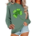 thumbnail image 2 of Abomasnow St Patricks Day USA Shirts for Women Long Sleeve Crewneck Irish Gift Sweatshirts Oversized Saint Patty's Pullover Tops, 2 of 6