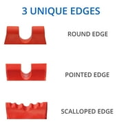 DaVinci Tool Red Flex & Blue Firm - USA Made - Extra Firm Neck Tension Relief & Pressure Point Massage Tool | Occipital Release, Cervical Traction, Suboccipital Release, and Neck Stretcher