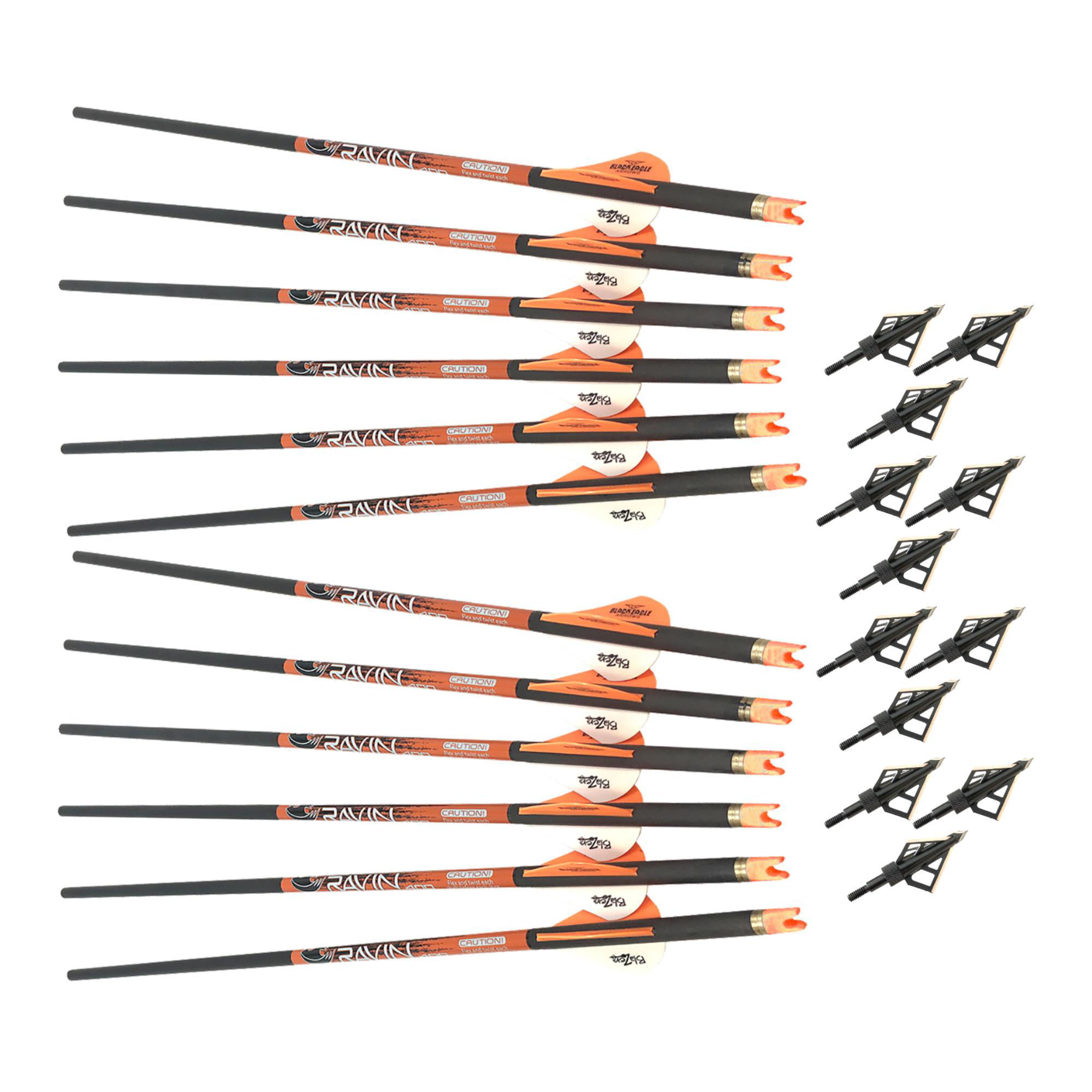 Arrows .003 straightness 3 Pack Xbow Bolts with Lighted Nocks RAVIN Crossbow 