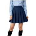 thumbnail image 4 of KICILVS Girls School Uniform Skort Pleated Elastic Waist Skirts with Built-In Shorts Back to School Outfits 2-16 Years, 4 of 7