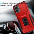 thumbnail image 5 of Funda para GANGXUN Motorola Moto G Power 2023 - Soporte metálico, Función magnética, Rojo, 5 of 5