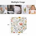 thumbnail image 4 of Colored Flower Cloth Napkins, Green Leaf Aesthetics Pastel Spring Plant Washable and Reusable Dinner Napkins Set of 8, Table Napkin for Kitchen Party Birthday Wedding Hotel Housewarming 20"x20", 4 of 8