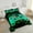 Black Green, variant on Green Yellow Gaming Comforter Set - Gamer Comforter Twin Bedding Sets , Neon Lights Abstract Geometry Design Gamer Room Decor