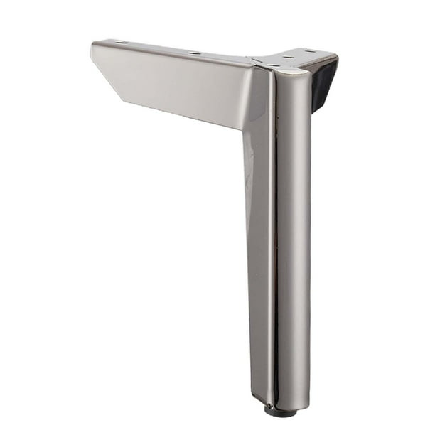 Patas de metal para muebles, accesorios para muebles, repuestos triangulares para muebles Plata 12cm