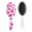 White-605, variant on Tropical Botanical Hair Brush, Leafy Detangler Paddle Comb with Palm Inspired Design, Soft Bristle Hairbrush for Wet Dry Hair, Travel Ready Gift