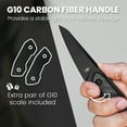 thumbnail image 6 of Kizer Fixed Blade Knife GROOM, D2 Steel D2 Handle Pocket Tactical Knives, 1060A2, 6 of 7