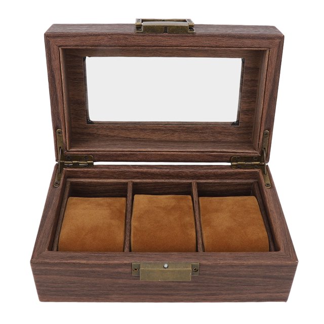 Wooden Watch Storage Box,Wooden Watch Box 3 Wooden Watch Box Organizer Wood Watch Display Case Striking Appearance