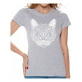 thumbnail image 1 of Awkward Styles Cat T-Shirt Pattern T Shirts for Women, 1 of 4