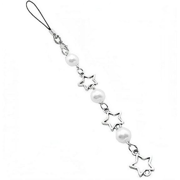 Howooi Phone Charm Phone Lanyard Wrist Strap Star Shape Beaded Phone Chain Decoration