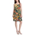 thumbnail image 2 of FORMRS Summer Dress for Women Loose U Neck Sleeveless Midi Beach Sundresses with Pockets, Floral Mushroom, 2 of 8