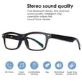thumbnail image 3 of Yingyy Bluetooth Glasses Wireless Bone Conduction Sport Music Eyeglasses Outdoor Travel Eyewear for Phone, Sunglasses, 3 of 9