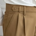 thumbnail image 4 of Mens Italian Style Naples Pants High Waist Straight Trousers England Streetwear, 4 of 9