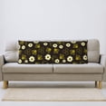 thumbnail image 6 of Bingfone Body Pillow Cover Long Pillow Case with Zipper Decorative Bedding Pillowcase 20"x54" Soft Cushion Pillow Case for Bedroom-Honey Bees With Flowers, 6 of 6