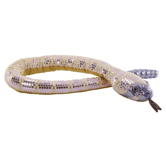 Wild Republic Foilkins Snake Rattlesnake Stuffed Animal, 54 Inches