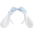 thumbnail image 6 of Xinwanna Cute Bow Headband with Fuzzy Ears Cosplay Prom Halloween Soft Elastic Hairband for Kids Adults Girls (Blue), 6 of 13