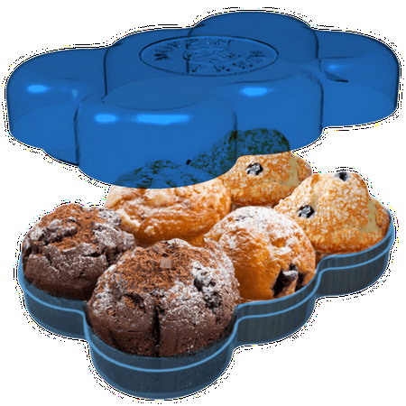 Muffin Fresh Container - 6 Fresh Muffin Keeper & Airtight (Best Store Bought Muffins)