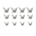 thumbnail image 4 of MORESEC under $5 3Pcs Metal Hollow Butterfly Wall Sticker,3D Simulation Butterfly Decoration for Home and Party, Metal Texture Wall Sticker for Wedding and Mall Decor, 4 of 9