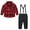 Gray, variant on Casual Suit for Toddler Kids Baby Boy 2Pcs Long Sleeve Gentleman British Style Plaid Button Down Flannel Shirt and Suspender Overalls Outfits Set(White#02,5-6Years)