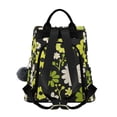 thumbnail image 2 of FORMRS Women's Travel Backpack Purse Anti-Theft Hidden Pockets Casual Shoulder Bag, Green Flower Pattern, 2 of 7