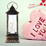 Valentine's Day Musical Snow Globe Lantern - Angel Vintage Snow Globe Lantern Home Decor and Gifts for Husband Boyfriend Men