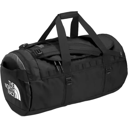 The North Face Base Camp Duffel Bag Unisex Black Detachable Strap Outdoor AFK142