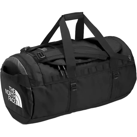 The North Face Base Camp Duffel Bag Unisex Black Detachable Strap Outdoor AFK142