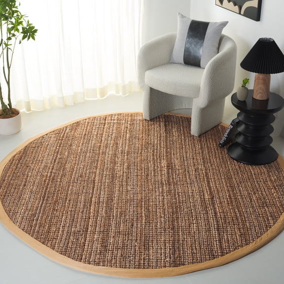 Safavieh Natural Fiber Delmar Solid Area Rug, Natural, 10' x 10' Round